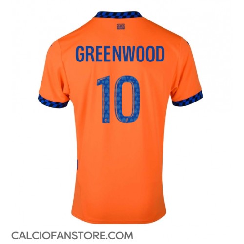 Maglia Calcio Olympique de Marseille Mason Greenwood #10 Terza Divisa 2024-25 Manica Corta